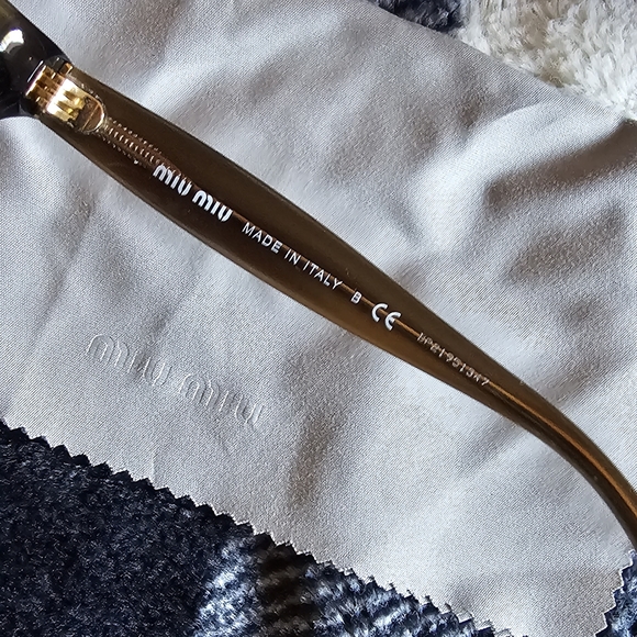 MIU MIU Glasses Classy Elegant Luxury Frames And Pink Velour Case 👓 - Picture 5 of 9